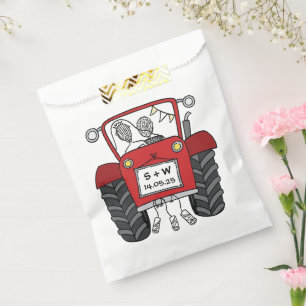Tractor Country Wedding Favor Bag