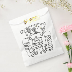 Tractor Country Wedding Favor Bag