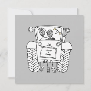 Tractor Country Wedding Invitation