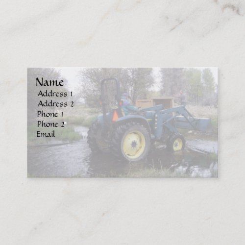 Tractor  Creek Clearing Business Card