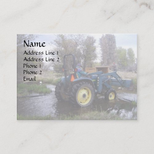 Tractor  Creek Clearing Business Card