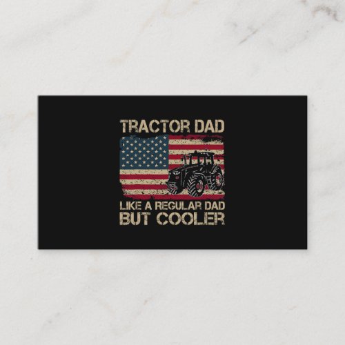 Tractor Dad Like A Regular Dad Tractor Fathers Day Business Card