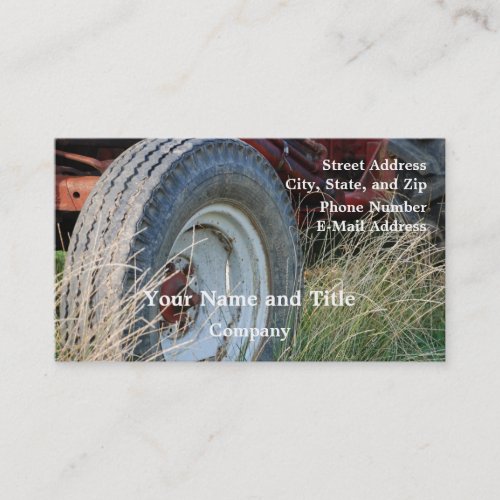 tractor details business card