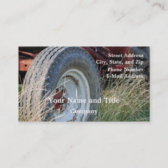 tractor details business card Zazzle