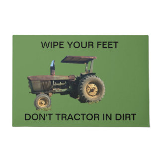 Tractor door mat
