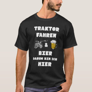 Tractor Driving And Beer Farmer Vintage Steyr T-Shirt