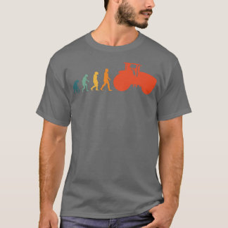Tractor Evolution Retro Tractor driver Farmer Vint T-Shirt