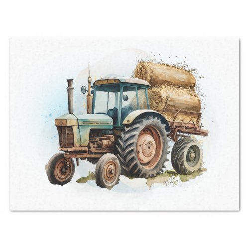 Tractor Farm Agricultural Machinery Tissue Paper