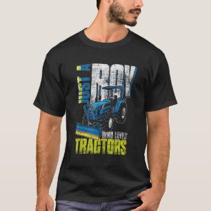 Tractor Farming Men Boys Kids Farm Farmer T-Shirt