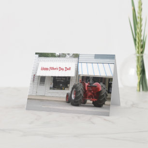 Tractor Father's Day Card -- Customizable