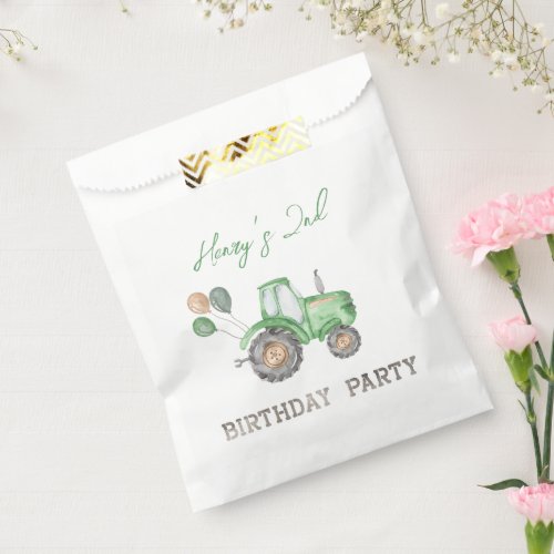 Tractor Favor Bags  Tractor Party Favors