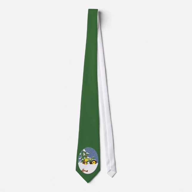 Tractor for Christmas Tie (Front)