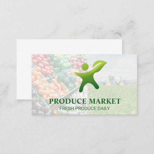 Tractor  Fresh Produce Business Card