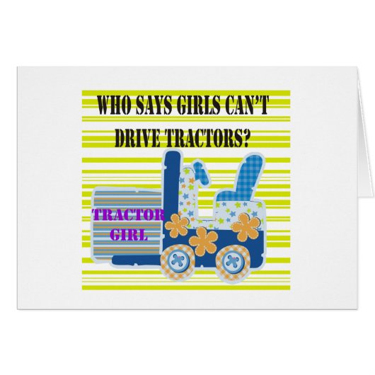 Tractor Girl Tshirts and Gifts (Front Horizontal)
