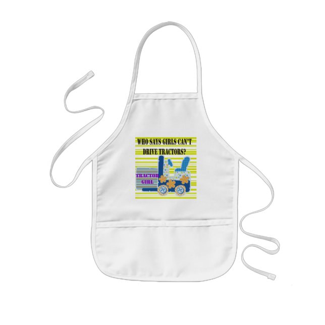 Tractor Girl Tshirts and Gifts Kids' Apron (Front)