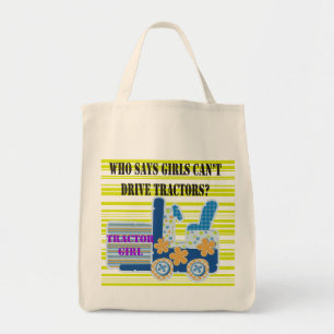 Tractor Girl Tshirts and Gifts Tote Bag