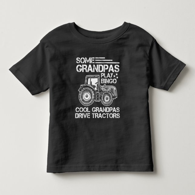 Tractor Grandfather Farmer Ranch Grandparents Toddler T-shirt (Front)