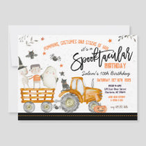 Tractor Halloween Birthday Party Invitation,  Invitation