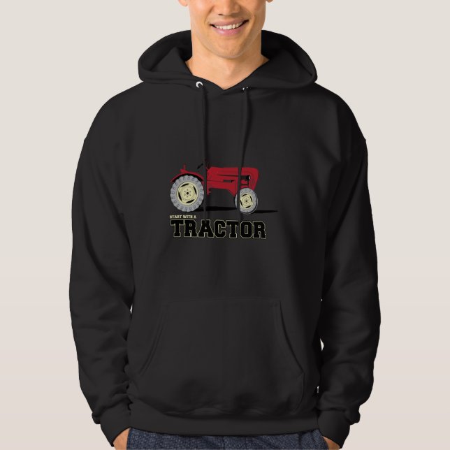 Tractor Hoodies for men (Front)