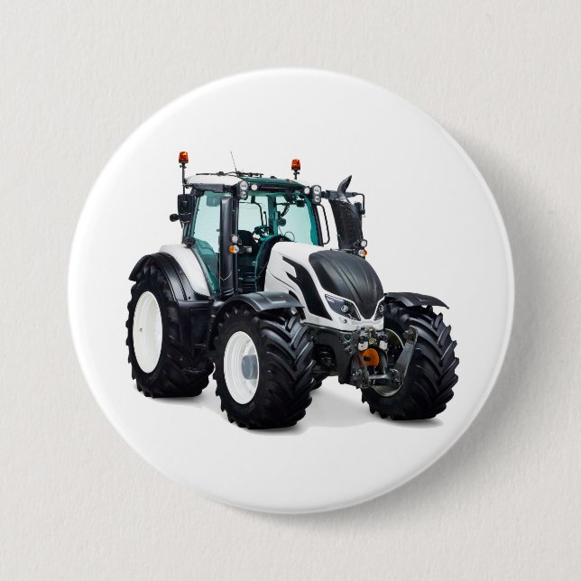 Tractor image for Large Round Badge Button (Front)