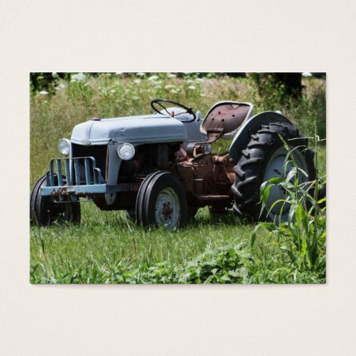 Customizable Tractor in a Field Business Card