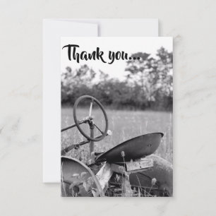 Tractor in Long Grass Thank you Cards