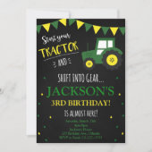 Tractor Invitation, Tractor Birthday Invite (Front)