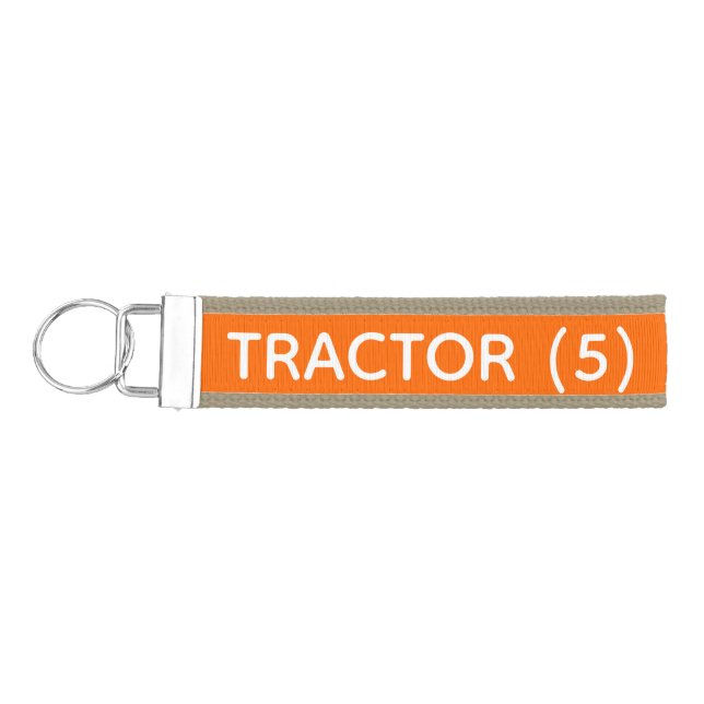 Tractor Keychain (Keys on Left)