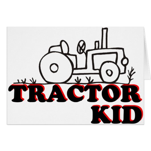 Tractor Kid Cards (Front Horizontal)