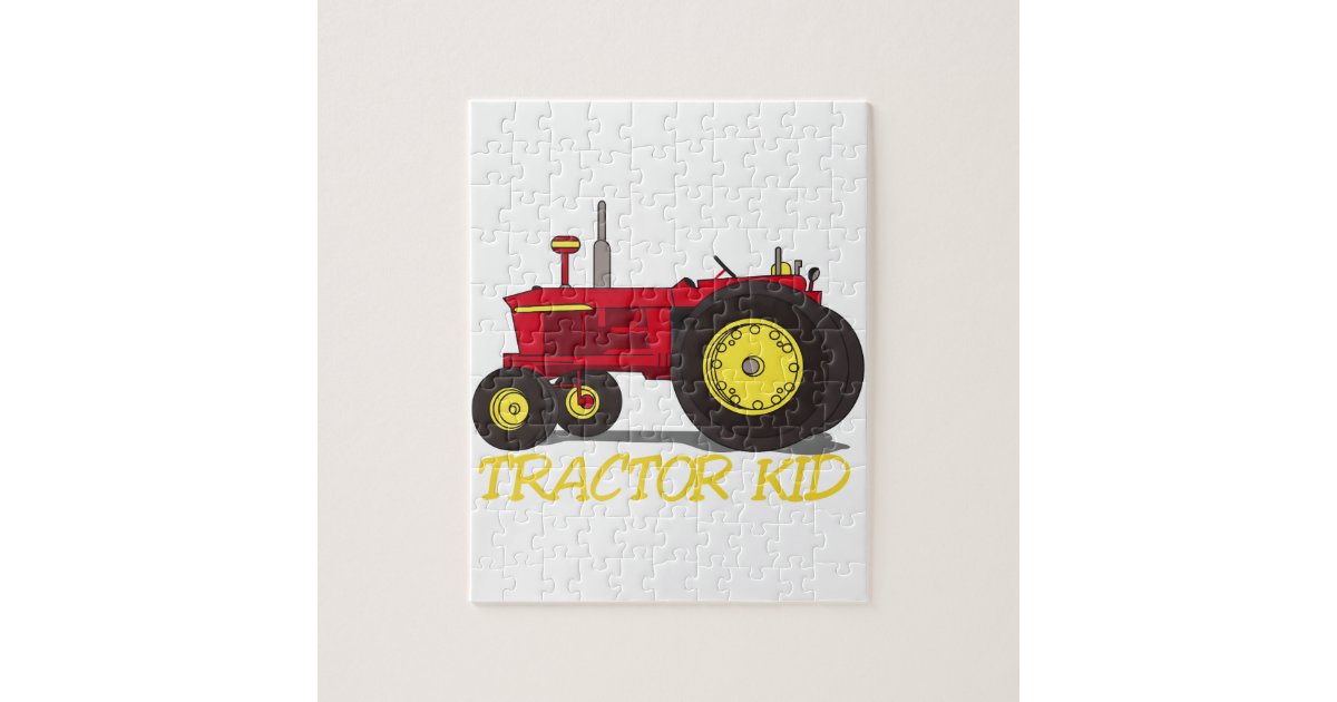 Tractor Kid Jigsaw Puzzle Zazzle