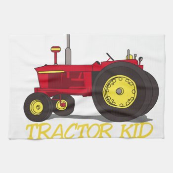 Tractor Kid Towel by Grandslam_Designs at Zazzle