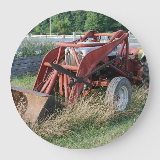 tractor large clock (Front)