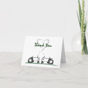 Tractor Love Thank-your Note Card by Tractorama at Zazzle