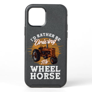 Tractor Lover Id Rather Be Driving My Wheel Horse  OtterBox Symmetry iPhone 12 Pro Case