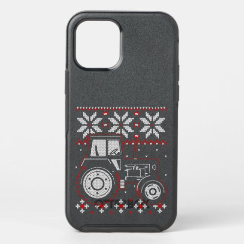 Tractor Lover Ugly Christmas sweater Farmer Farmi OtterBox Symmetry iPhone 12 Pro Case