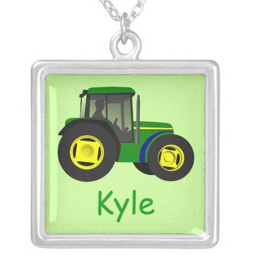 Tractor Name Necklace