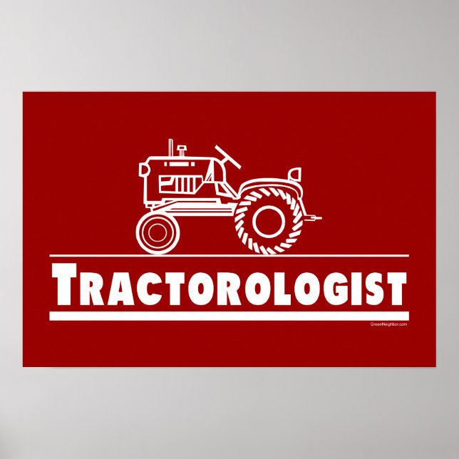 Tractor Ologist RED Poster (Front)
