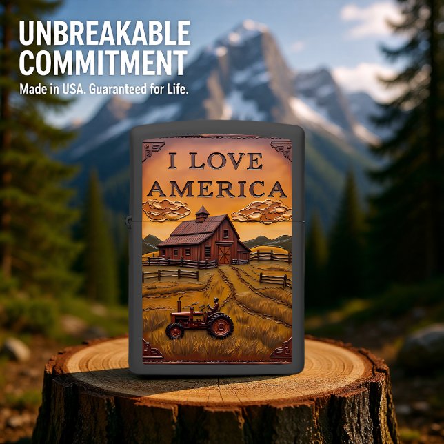 Tractor Paddock Rustic Barn Farm Zippo Lighter (Creator Uploaded)