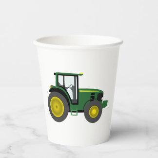 tractor paper cups