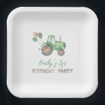 Tractor Paper Plates | Tractor Birthday Plates<br><div class="desc">Tractor Birthday Paper Plates
Ready to be personalized by you!</div>
