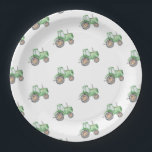Tractor Paper Plates | Tractor Party Plates<br><div class="desc">Tractor Birthday Paper Plates
Ready to be personalized by you!</div>