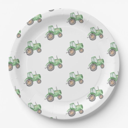 Tractor Paper Plates  Tractor Party Plates