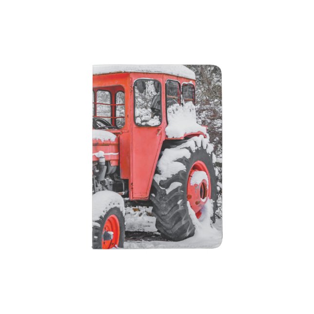 Tractor Parked, Olympus Mount National Park Passport Holder (Front)