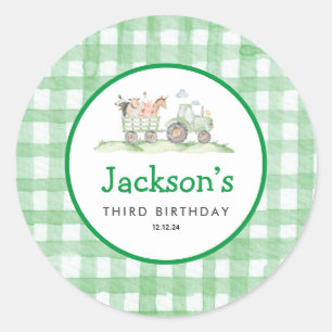 Tractor Party Stickers