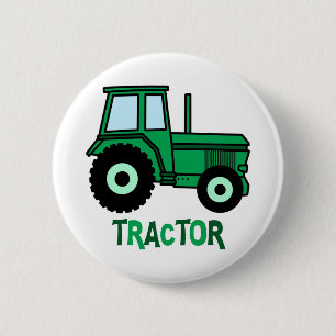 Tractor Pinback Button