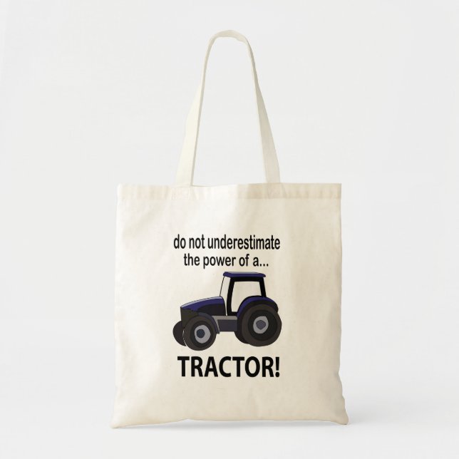 Tractor Power Tractor Tote Bag (Front)