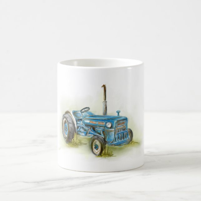 Tractor Print on Mug (Center)