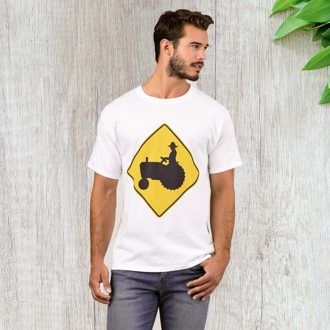 Tractor Road Sign Mens T-Shirt (Creator Uploaded)