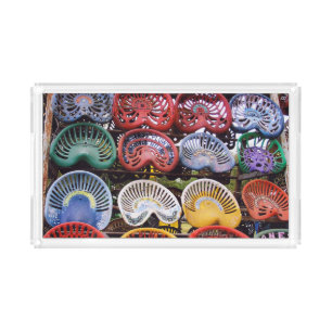 Tractor Seats at Tractor Show Acrylic Tray