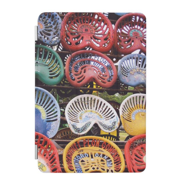 Tractor Seats at Tractor Show iPad Mini Cover (Front)